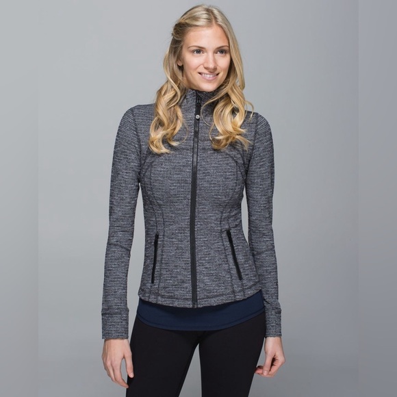 lululemon athletica Jackets & Blazers - LULULEMON Define Jacket Coco Pique Black White Luon Size 6